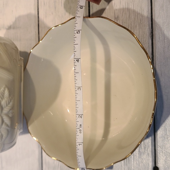 LENOX CHINA BOWLS (2) Rose Blossom Ivory gold trim Vintage set of 2 - Picture 7 of 7